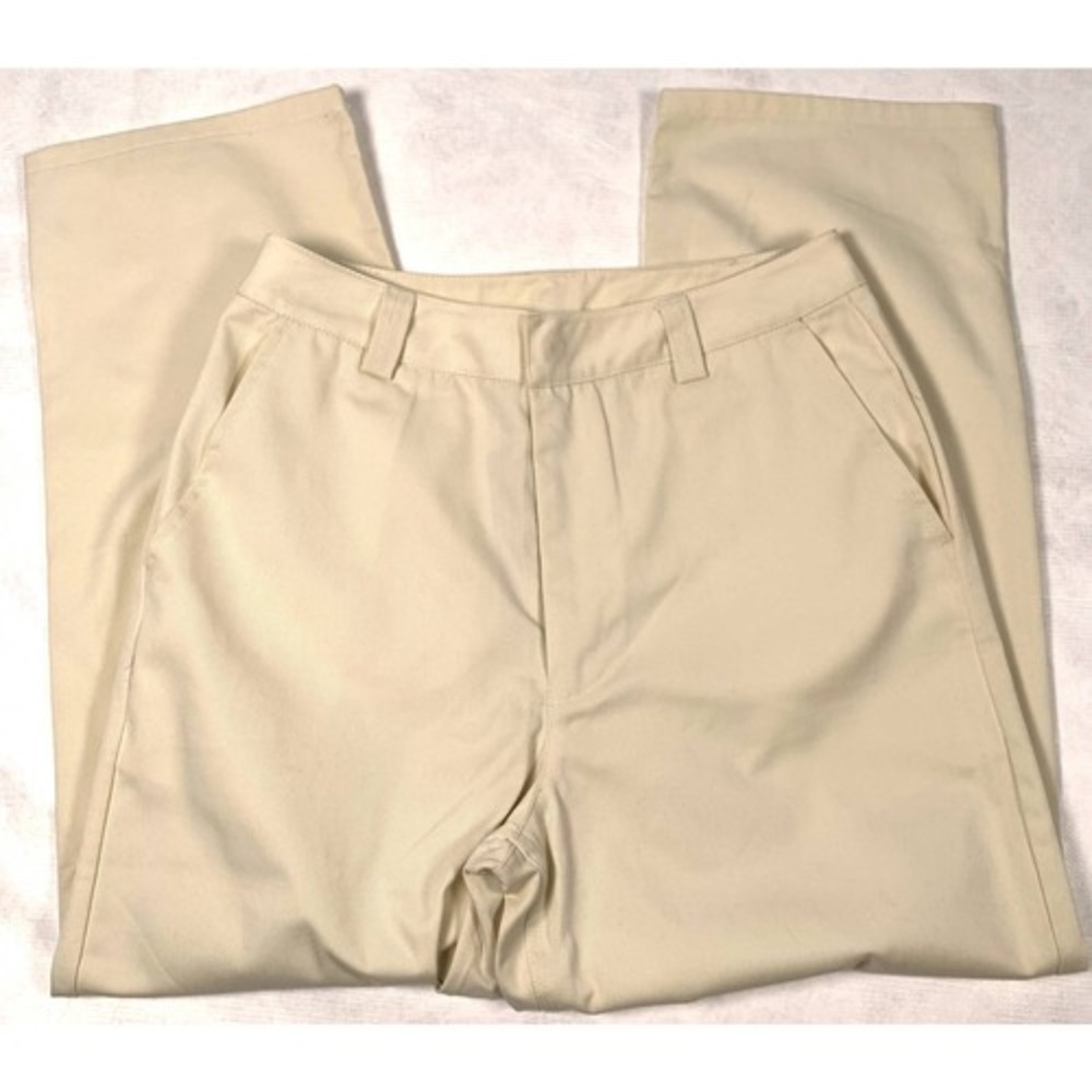 HUF NWT Womens Cream Twill Work Pants Straight Leg Skate Trousers Size 30
